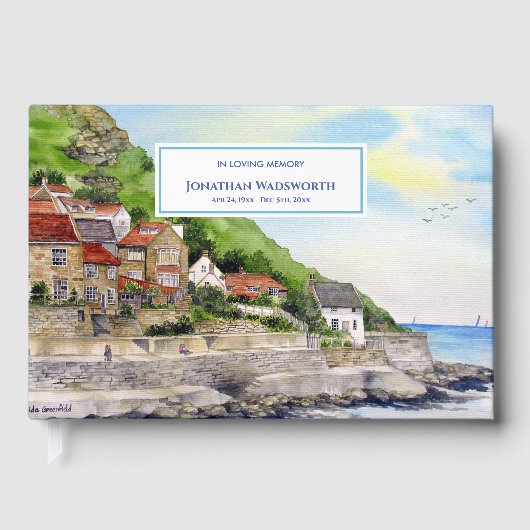 Funeral Runswick Bay North Yorkshire, Verenigd Kon Gastenboek (Voorkant)