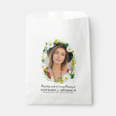 Funeral Seed Packet Custom Photo Floral Memorial Bedankzakje (Voorkant)