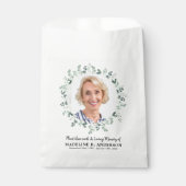 Funeral Seed Packet Custom Photo Greenery Memorial Bedankzakje (Voorkant)