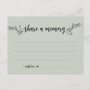 Funeral Service, Black Sage, een geheugenkaart del Briefkaart