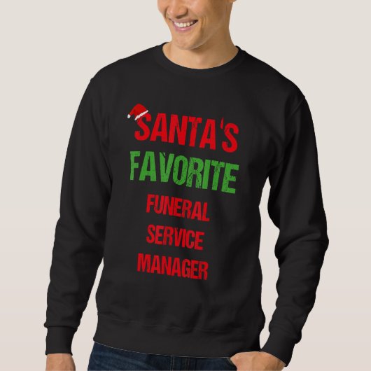 Funeral Service Manager Funny Pajama Kerstmis Trui (Voorkant)