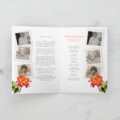 Funeral Service programme striped roos foto's Programma (Binnen)