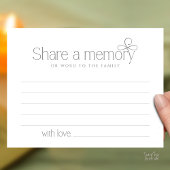 Funeral Service Share a memory Fairy Sympathy Card Briefkaart
