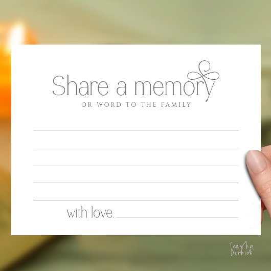 Funeral Service Share a memory Fairy Sympathy Card Briefkaart