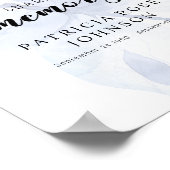 Funeral Share a Memory Butterfly Sign Poster (Hoek)