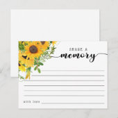 Funeral Share a Memory Condolences Kaart (Voorkant / Achterkant)