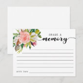 Funeral Share a Memory Condolences Kaart (Voorkant / Achterkant)