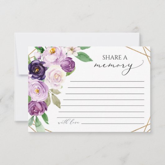 Funeral Share a Memory Kaart (Voorkant)