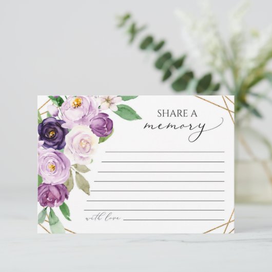 Funeral Share a Memory Kaart (Staand voorkant)