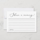 Funeral Share a Memory Kaart Memorial Memory card (Voorkant)