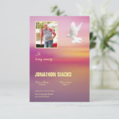 Funeral Sjabloon Card Kaart (Staand voorkant)