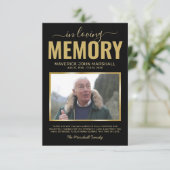 Funeral Sympathia foto Bedankkaart (Staand voorkant)