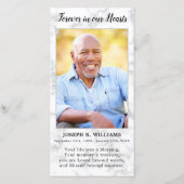 Funeral Sympathie Foto Memorial Prayer Bladwijzer (Voorkant)