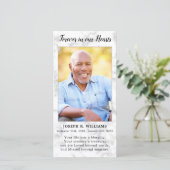 Funeral Sympathie Foto Memorial Prayer Bladwijzer (Staand voorkant)