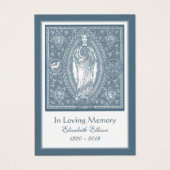 Funeral Sympathy Jesus Elegant Line Art Visitekaartje (Voorkant)