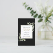 Funeral Sympathy Memorial Greenery Prayer Kaarten Visitekaartje (Staand voorkant)