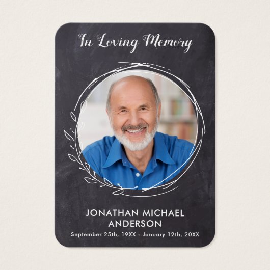 Funeral Sympathy Memorial Prayer Kaart met foto (Voorkant)