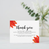 Funeral Sympathy Thank you Card Briefkaart (Staand voorkant)