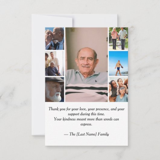 Funeral Thank You Card  Bedankkaart (Voorkant)