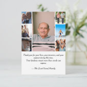 Funeral Thank You Card  Bedankkaart (Staand voorkant)