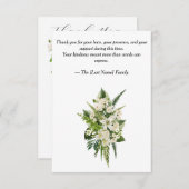 Funeral Thank You Card  Bedankkaart (Voorkant / Achterkant)