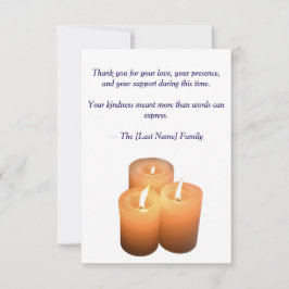 Funeral Thank You Card  Bedankkaart