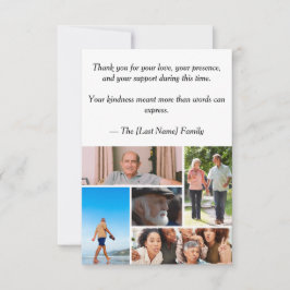 Funeral Thank You Card  Bedankkaart