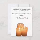 Funeral Thank You Card  Bedankkaart (Voorkant)