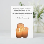 Funeral Thank You Card  Bedankkaart (Staand voorkant)