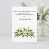Funeral Thank You Card  Bedankkaart (Staand voorkant)