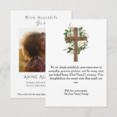 Funeral Thank You Card – With Gratitude Bedankkaart (Voorkant / Achterkant)