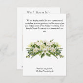 Funeral Thank You Card – With Gratitude Bedankkaart (Voorkant / Achterkant)