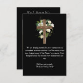 Funeral Thank You Card – With Gratitude Bedankkaart (Voorkant / Achterkant)