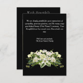 Funeral Thank You Card – With Gratitude Bedankkaart (Voorkant / Achterkant)