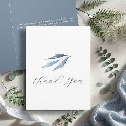Funeral Thank You Cards Botanische Waterverf Bedankkaart