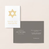 Funeral Thank You Cards Gouden Folie Ster van Davi Folie Kaarten (Display)