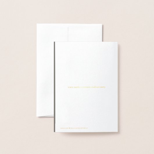 Funeral Thank You Cards Gouden Folie Ster van Davi Folie Kaarten (Met envelop)
