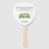 Funeral Thank You Fan – With Gratitude Handwaaier (Voorkant)
