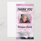 Funeral Thank You Sympathy Card Bedankkaart (Voorkant / Achterkant)