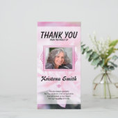 Funeral Thank You Sympathy Card Bedankkaart (Staand voorkant)