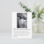 Funeral Wedding Special Memory Kaart (Staand voorkant)