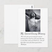 Funeral Wedding Special Memory Kaart (Voorkant / Achterkant)