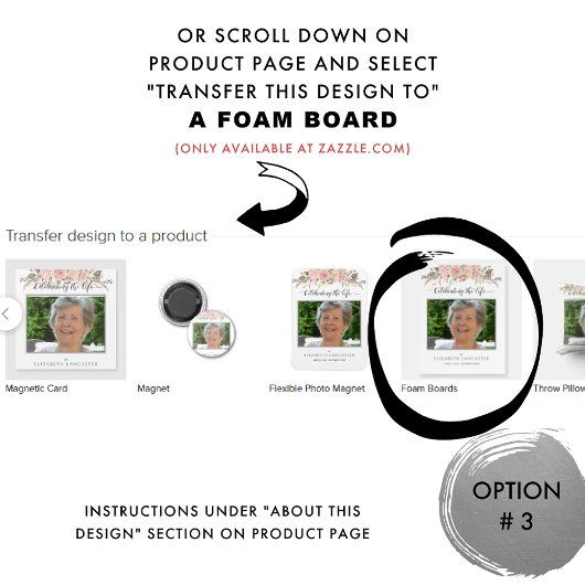 Funeral Welcome Photo Blush Pink Floral Sign Poster