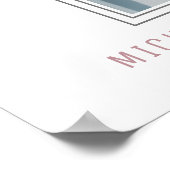 Funeral White Celebrating of Life Welcome Sign Poster (Hoek)