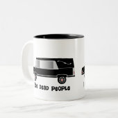 Funerale directeur van "I See Dead People" geeft t Tweekleurige Koffiemok (Voorkant links)