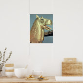 Funerary bedhead in de vorm van de godin poster (Keuken)