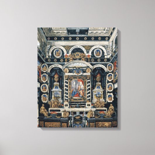 Funerary decoration to the memory of Henri II Canvas Afdruk (Voorkant)