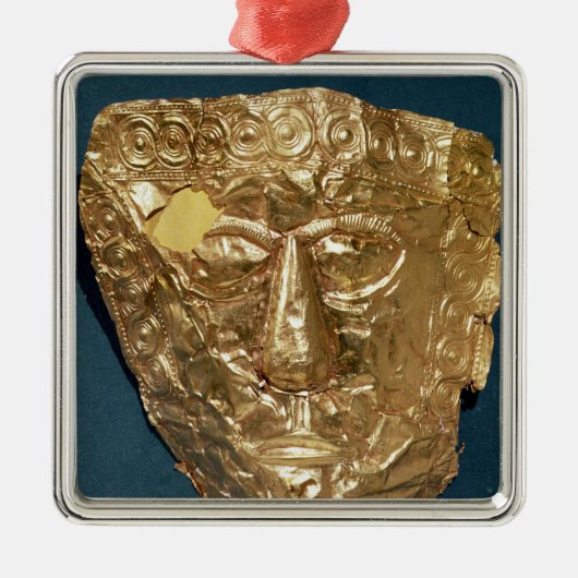 Funerary mask metalen ornament (Voorkant)
