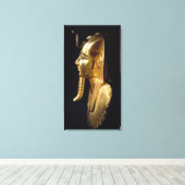 Funerary mask of Psusennes I Canvas Afdruk (Insitu (Houten vloer))