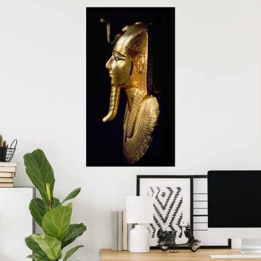 Funerary mask of Psusennes I Poster (Thuiskantoor)